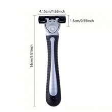 Manual Shaving Razors, 3-Layres Blade Razors, Replacement Razor Blades, Hair Care Tools, Traditional Safety Razors For Smooth Shaving Travel