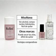 Removedor de esmalte sin alcohol suave, con aloe vera y glicerina hidratante, no daña las uñas, elimina esmalte rápido, portátil 100ml, colores rosa/azul/verde disponibles - 1 pieza verde - Ver 6