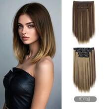 Bộ 4 phụ kiện tóc thẳng tối giản và đa năng - Dark Brown - Xem 12