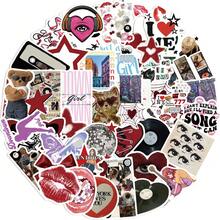 50张情人节贴纸，粉色爱心，行李箱、摩托车行李箱、笔记本电脑贴纸，均有售。 - 彩色 - 查看 2