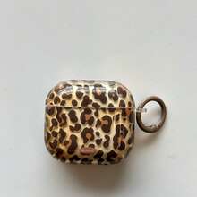 时尚辣妹风黄色豹纹登山扣耳机保护套，兼容 Pro 2；可爱简约 Apple 4 保护套，兼容 Pro、3、1/2 代，女士款 - 黃色 - 查看 5