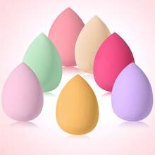 7PCS Non-Absorbent Makeup Tools Set: 7PCS Soft Blending Makeup Sponges – Dry & Wet Dual-Use For Flawless Base Makeup