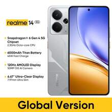 Realme 14 5G 8GB+256GB / 12GB+256GB 5G LTE 全球版 解鎖智慧型手機 Android 15 OS 6.67 吋 OLED 120Hz 螢幕 6000mAh 電池 50MP 相機 7.97mm 厚度 不含充電器 - 機甲銀 - 查看 12