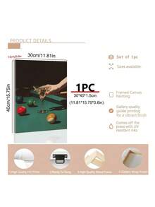 1 pieza Póster de arte de bar de buceo vintage con martini, pintura al óleo retro de billar y cóctel, impresión de bola 8 afortunada, impresión surrealista de martini expreso y ajedrez, decoración de pared elegante y oscura de bar, el regalo ideal para amigos, impresión de arte para dormitorio, decoración de sala de estar, decoración de oficina, decoración de baño, arte de pared, decoración de pared, decoración del hogar, decoración de habitación, arte de pared en lienzo, pósteres, arte de pared con marco, marco opcional - Multicolor - Ver 7