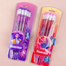 Mattel 一套12支心形铅笔，可爱设计，适合小学生使用。款式随机。是新年、情人节或复活节的理想礼物。 - 彩色 - 查看 2