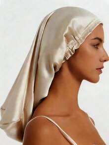 1件畅销长发睡眠帽，女士蕾丝弹力缎面发帽