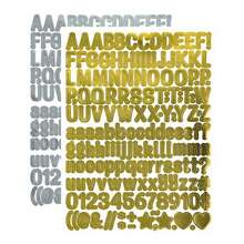 1 bộ sticker chữ và số mạ vàng + 1 bộ sticker mạ bạc. Có thể tùy chỉnh chữ và cụm từ. Màu vàng và bạc kim loại sáng bóng. Thích hợp để trang trí vở trẻ em, văn phòng phẩm, quà tặng ngày lễ, quà sinh nhật và quà tặng tựu trường. - Nhiều màu - Xem 8