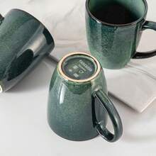 vancasso 4-Piece Green Stoneware Coffee Mug Set, 480ml Glazed Coffee Cups - màu xanh lá - Xem 8