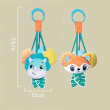 婴儿玩具，适用于婴儿车，毛绒汽车挂件，婴儿摇铃，感官玩具，适用于婴儿床，摇篮悬挂装饰，送给男孩女孩的理想礼物，圣诞节和生日礼物，婴儿车挂球，适合0个月以上的婴儿，娃娃制造商 - 彩色 - 查看 9