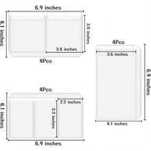 12 túi đựng tài liệu rời khổ A6, phong bì đựng tiền không khóa kéo, phù hợp với bìa hồ sơ 6 vòng khổ A6, ví không khóa kéo, hộp đựng tiền mặt, hộp đựng danh thiếp, giấy ghi chú để đựng tiền mặt. - Nhiều màu - Xem 2