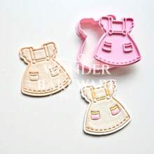 Moldes de Biscoito para Vestido de Bebê, Carimbo de Forma de Saia, Cortador de Biscoito, Molde de Fondant, Cortadores de Biscoito para Decoração de Chá de Bebê, Ferramentas para Decoração de Bolo - Roupas - Visão 1