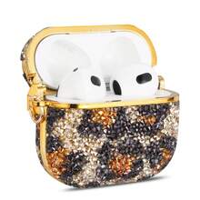 2026 New Fashionable Luxury Leopard Print Rhinestone 4/Pro 3/2 High-End Protective Case - Multicolor - View 1