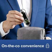 Men's USB Rechargeable Nose And Ear Hair Trimmer-Small, Portable, Digital Display Design, Suitable For Home Or Business Trip Battery Capacity 220mAh - Multicolor - View 12