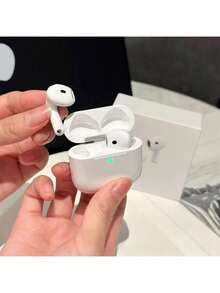 New Air4 Air5 Air7  Wireless In - Ear Earbuds With Ultra - Long Battery Life & High - Fidelity Sound 8 In 1 Wireless Earbuds ANC Active Noise Cancelling(-36db)In-Ear Earphones With Charging 33H Playtime 360 Hi-Fi Stereo Waterproof Headphones Android Phone/ AlRP0DS Pro IOS Laptops 1:1 Clone - trắng - Xem 2