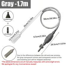 新型鱼缸换水器、洗沙机、水泵、鱼缸吸水装置、虹吸管、手动换水器、马桶 - 灰色 - 查看 11