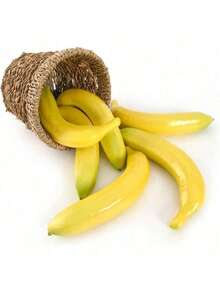 6个仿真黄香蕉，假香蕉，假水果，家居厨房装饰套装 - 香蕉 - 查看 3