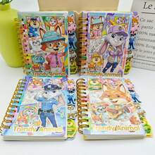 1本随机款式新款卡通疯狂动物城10万字线圈笔记本，创意烫金笔记本，学生便签本，便携式口袋笔记本，A7翻页小笔记本，学生创意记事本，新款疯狂动物城10万字线圈笔记本，卡通创意烫金笔记本，学生便签本，新年文具礼品 - 瘋狂動物城本子 - 查看 1
