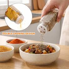 Tomnk 24/15pcs 4oz Glass Spice Jars, 4-Ounce Square Empty Spice Jars With Shaker Lids - Complete With Labels, Collapsible Funnel & Cleaning Brush For Kitchen, Spice Rack Or Cabinet Storage, Cooking Tools, Seasoning Tools, Family Dinner Supplies - 無色 - 查看 7