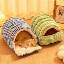 2026新款封闭式宠物窝，猫咪藏身床，可拆卸猫狗两用屋，适合中小型宠物 - 彩色 - 查看 2
