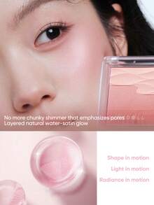 JUDYDOLL 水润缎光腮红，双色透明透亮腮红，打造日常健康光泽和透亮肤色 - #02 Wavy Pink - 查看 4