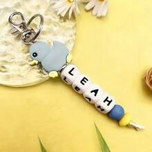 1pc Personalized Silicone Duck Keychain, Cute Animal Bag Charm, Name Pendant, Valentine's Day Gift, Daily Gift - Duck Keychain - View 19