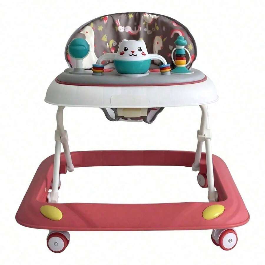 Andador interactivo con música para bebés duradero - Rosa - Ver 1