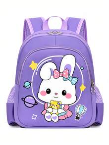 大容量学生背包，时尚可爱ins风背包，多功能大童书包 - 彩色 - 查看 10