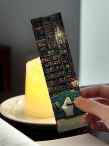 30 piezas Marcapáginas de fantasmas de biblioteca leyendo, fantasmas personalizados, creativos, para marcar páginas de libros, regalos no repetitivos - Multicolor - Ver 7