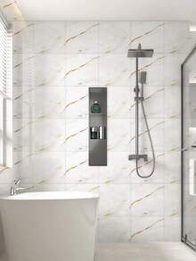 20/50片装3D大理石纹墙贴，加厚IXPE防水自粘墙纸，易于安装和移除，适用于客厅、厨房、办公室、浴室和卧室装饰。 - 彩色 - 查看 8