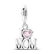 925纯银“MOM”字母吊坠，可搭配原装手链项链，刻字母亲主题DIY首饰礼物 - KSC511 - 查看 1