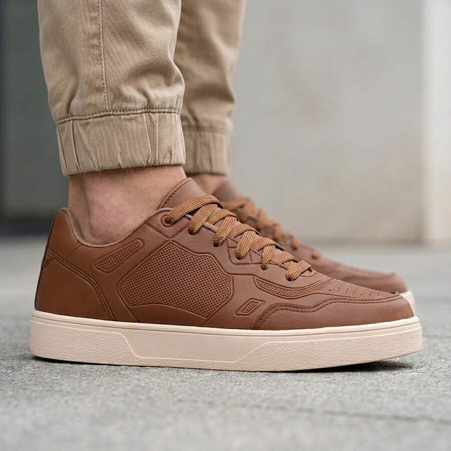 Astra Casual Street Skate Original Men's Sneakers Comfortable And Durable R1458A - Camel - View 1