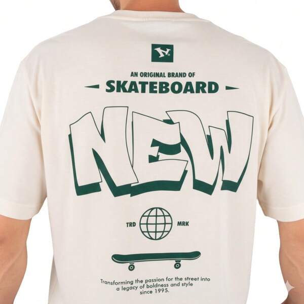  Camiseta Newskate Especial Original Street Wear Básica Style