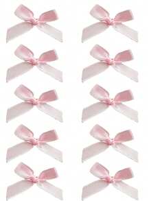 40个/20个/10个缎带蝴蝶结发夹，4厘米/1.57英寸小号，优雅可爱，公主风，复古风，适合女性日常发型装饰，休闲、正式、上学、旅行、派对、礼品 - 粉色 - 查看 7