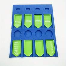 2pcs/Set Blue Foam Diamond Painting Cross Stitch Tool Moasic Accessories Tray Plate Organizer For Storage Boxes Containers - Blue - View 4