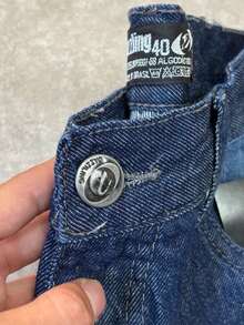 Original Dazzling Dark Blue Balloon/Baggy Jeans - Sportlife Streetwear Original Jeans - 藍色 - 查看 10