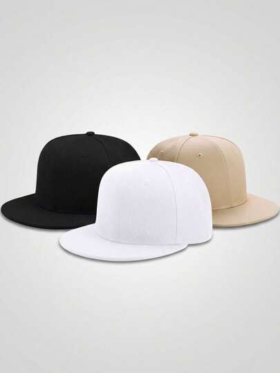 1pc Unisex Simple Solid Color Baseball Cap, Snapback Hat, Suitable For Daily Wear, Traveling, And Parties