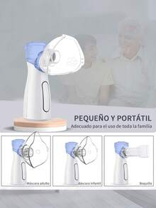 Nebulizer, Portable Nebulizer, Nebulizing Machine For Adults And Children, For Respiratory Problems, Nebulizing Masks And Adjustable Nebulization Rate, Mesh Nebulizer, Facial Hydration - Baby Blue - View 1