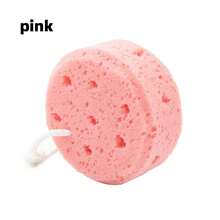 1pc Bathroom Round Hanging Mesh Bath Sponge, Kids Bath Sponge, Loofah Shower Scrubber - Multicolor - View 1