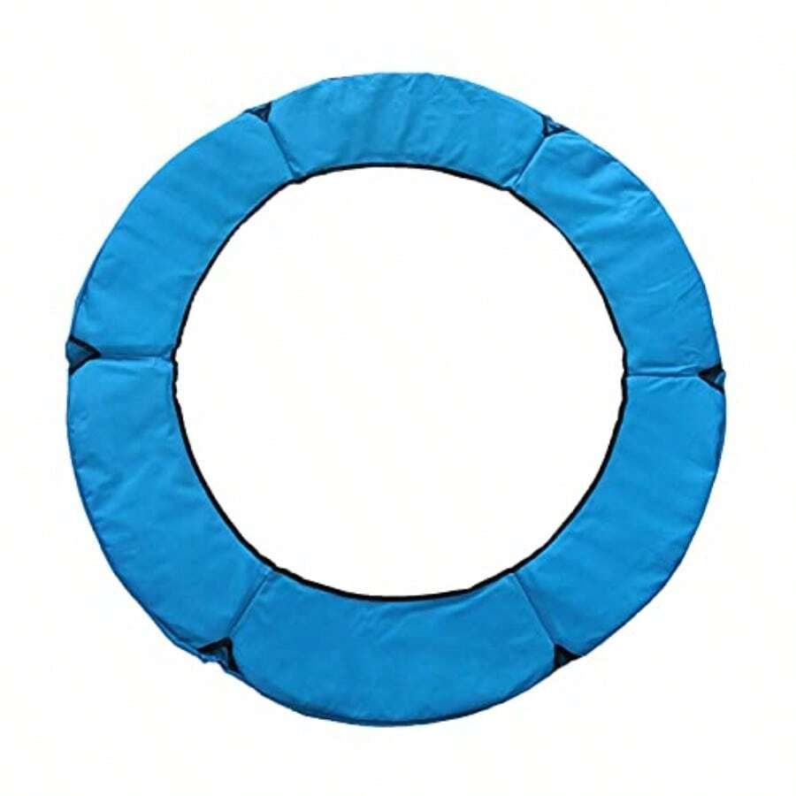CYAlmohadilla Trampolín Pequeña 4Pies/46Pies Para Niños Repuesto De Resorte Azul/Amarillo  Y Protección Marco Bor - Azul - Ver 1