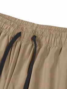 Quần jogger kaki nam kiểu dáng thường ngày, thích hợp cho mùa xuân/hè. - Màu Khaki - Xem 9