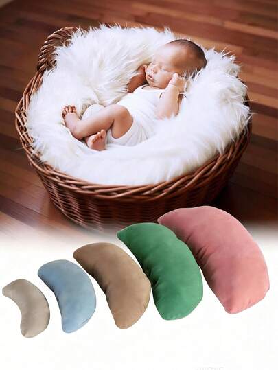 Newborn Removable Photography Pillow Set, Newborn Photography Props, Crescent Basket Filler Pad, Professional Photography Studio Accessories