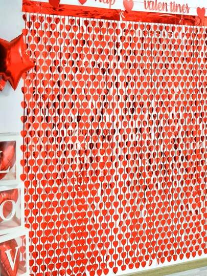 1m X 2m Rain Curtain, Suitable For Birthday Party, Wedding Ceremony, Stage Decor, Photography, With Flowing Decorative Ribbons, Cross-Border Applicable