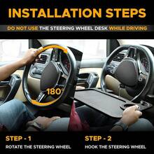 Car Steering Wheel Desk, Car Laptop Holder, Car Multi-Function Tray, Computer Desk Tray, Steering Wheel Accessories, Interior Accessories - Vehicle Pallet - View 4