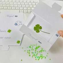 1Pc Envelope Stationery High Value Letter Floating Pack Creative Greetings And Commemorative Gifts Handwritten Messages, Suitable For Wrapping Holiday Cards, Personal Gifts For Friends, Classmates - 白色 - 查看 5