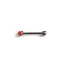 F136 Tongue Piercing Opal Three-Claw Opal Ball Round Ball G23 Titanium Alloy Body Piercing Jewelry Lip Piercing Ear Cartilage Piercing - Màu titan tự nhiên + hình cầu / OP17 - Xem 5