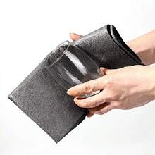 1pc Magic Cleaning Cloth, Streak-Free Glass Wipe, Specialized Microfiber Cloth For Mirror Cleaning, Household Cleaning Rag - Multicolor - View 4