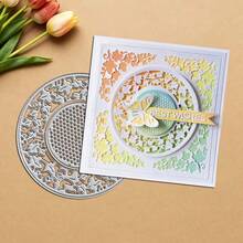 Creative Butterflies And Leaves Metal Cutting Dies, DIY Scrapbooking Album And Embossing Stencil, Greeting Card Making Tool, Card Paper Cutting Crafts ,Gift Card Making Template Die Cuts. - Silver - View 4