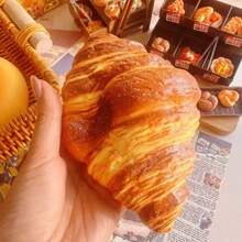 Realistic Croissant Model, Bakery Decor Sample, Slow Rebound Prop For Movies/TV, Stress Relief, Emotion Soothing, Gift For Birthday, Christmas, Holidays - Multicolor - View 8