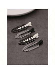 4pcs/Set Acetate Seamless Hairpin, Black & White, Acrylic Alligator Hair Clips, Cute Bangs & Hair Clips Accessories, Hair Accessories For Women, Hair Tools, Beauty Accessories, Curly Hair Accessories, Hair Accessory, Hair Accessories, Hair Accessories For Women,Fall,Travel, Hair Tools,Accessories Women, Hair Stuff,Fall,Hair,Hair Accessories,Hair Accessories For Women,Travel,Hair Accessory,Hair Accessories Women,Hair Tools,Hair Stuff,Stuff,Beauty Accessories - Multicolor - View 4