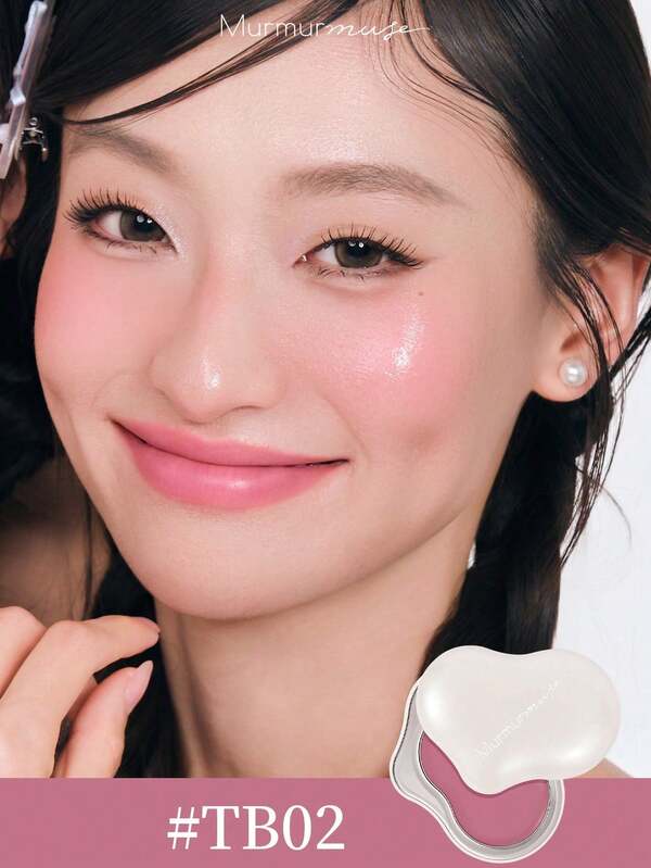 murmurmuse 1pc Low Saturation Soft Tone Blush; Smooth Creamy Texture Blends Easily; Nourishing Formula For Dewy, Radiant Finish Like Second Skin; Lightweight & Comfortable Wear All Day; Enhances Natural Beauty For Women & Girls, Suitable For Daily & Occasion Wear, Great Gift; Essential Makeup Item For Students Dorm Back To School Season